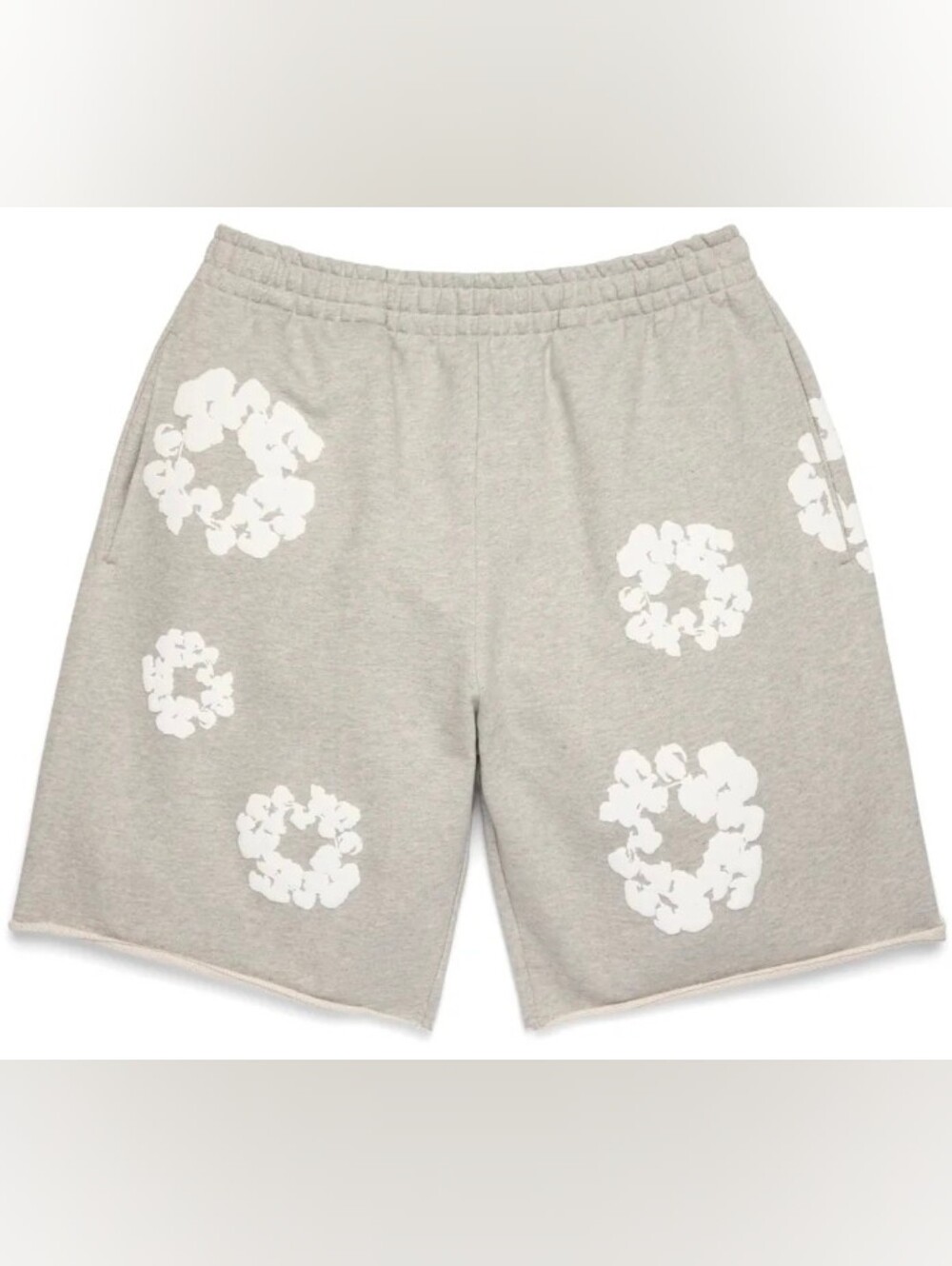 Denim Tears Grey Cotton Wreath Sweatshorts Size M *Authentic *